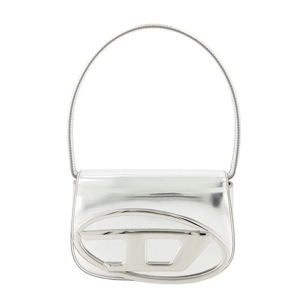 1Dr Shoulder Bag - Leather - Silver