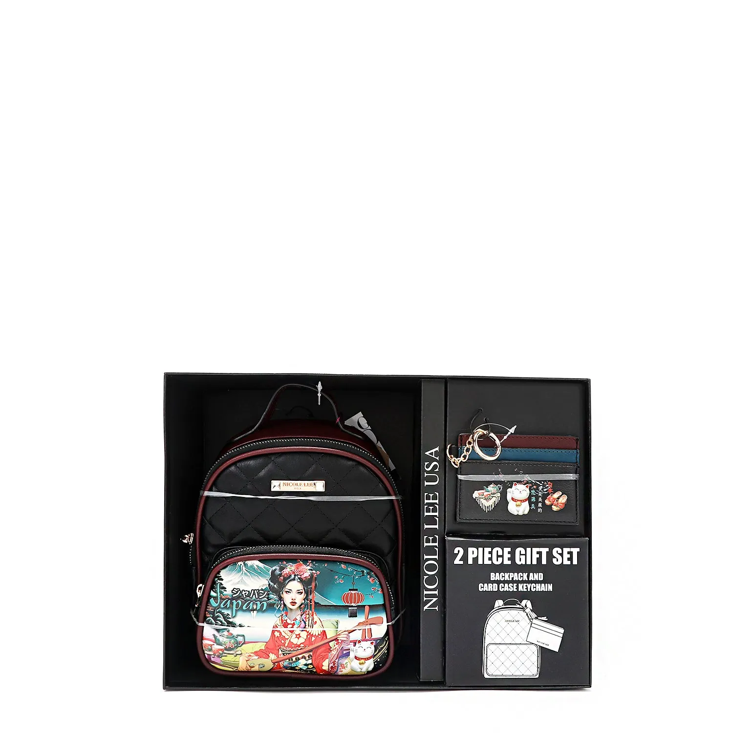 2 PIECE GIFT SET (Mini Backpack   Card Holder)