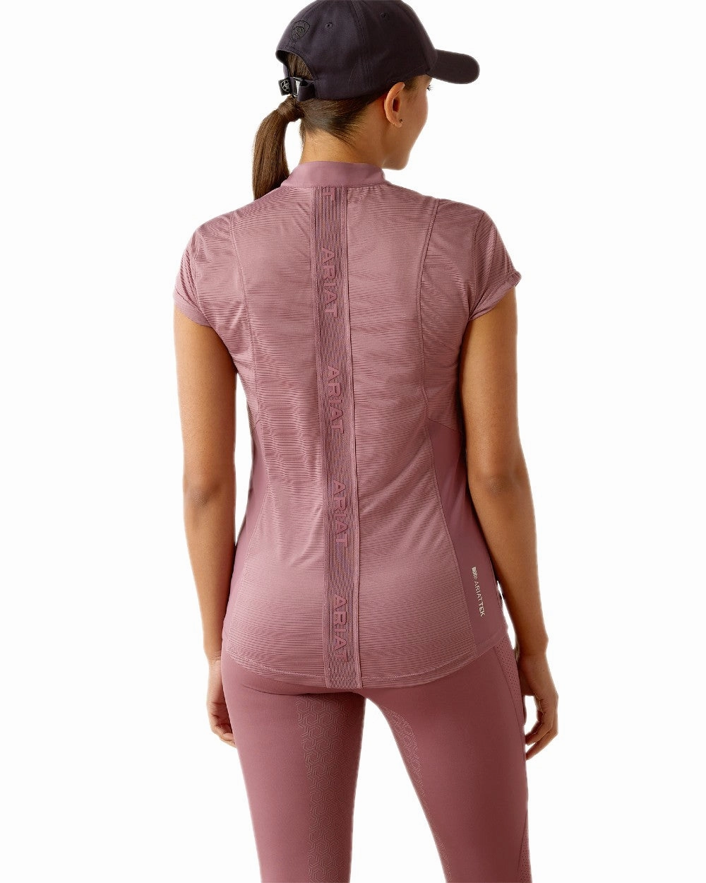 Ariat Womens Breathe Quarter Zip Short Sleeve Baselayer