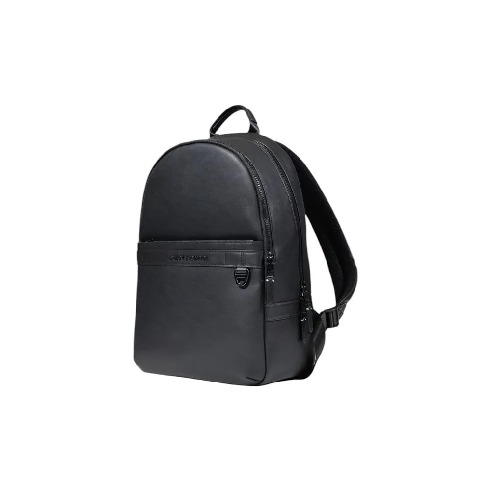 Armani Exchange Black Polyester Backpack