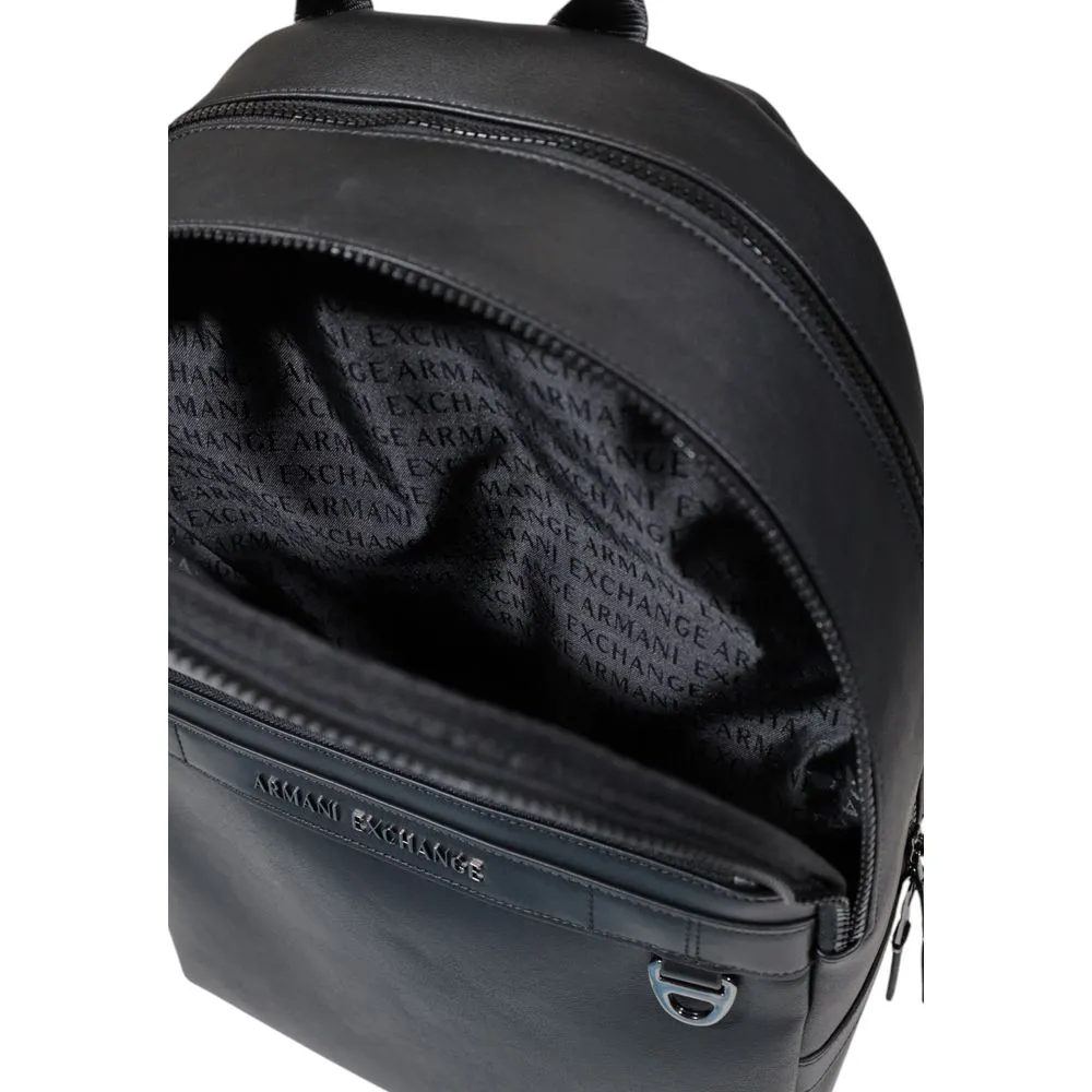 Armani Exchange Black Polyester Backpack