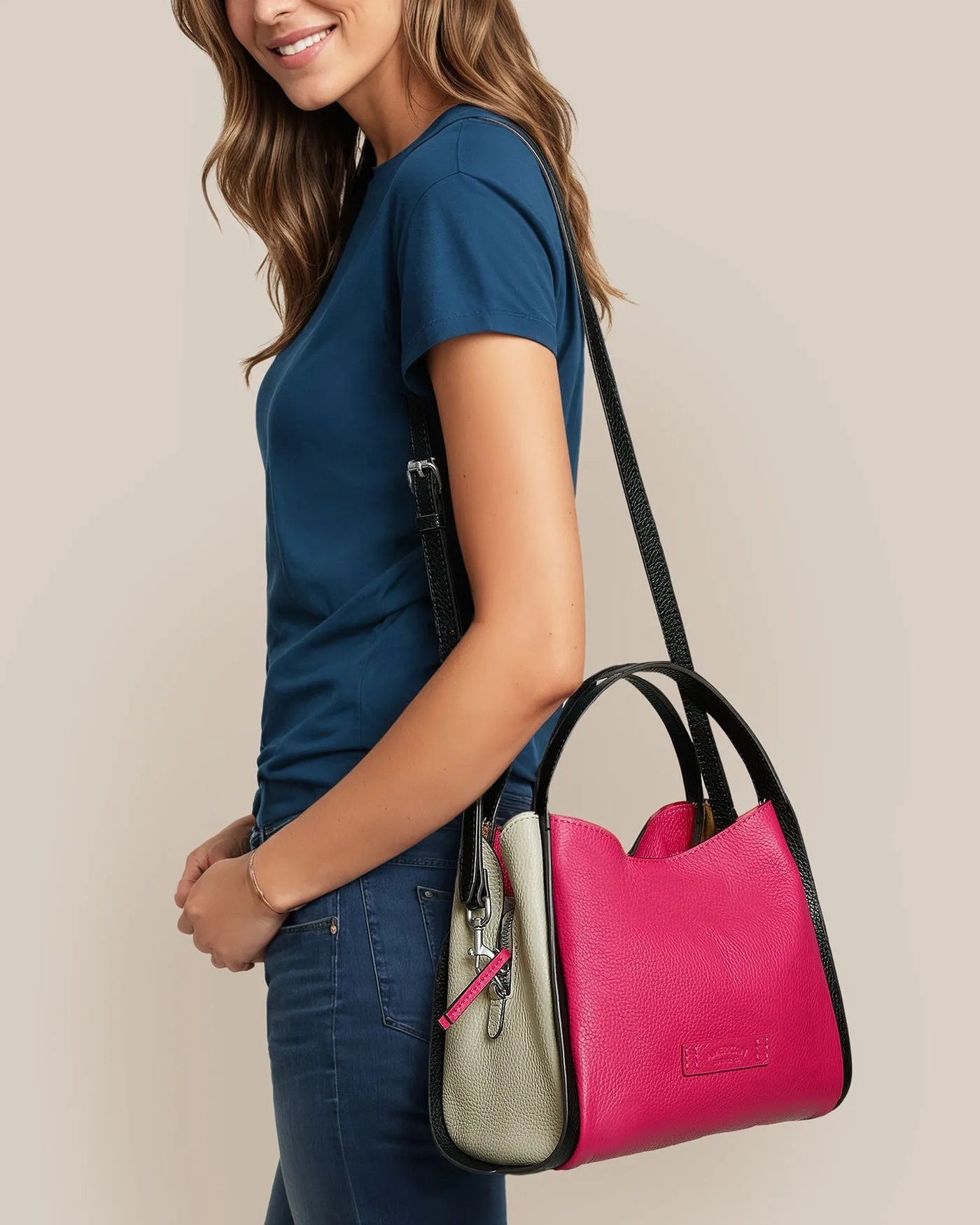 Auburn Triple Compartment Convertible Crossbody