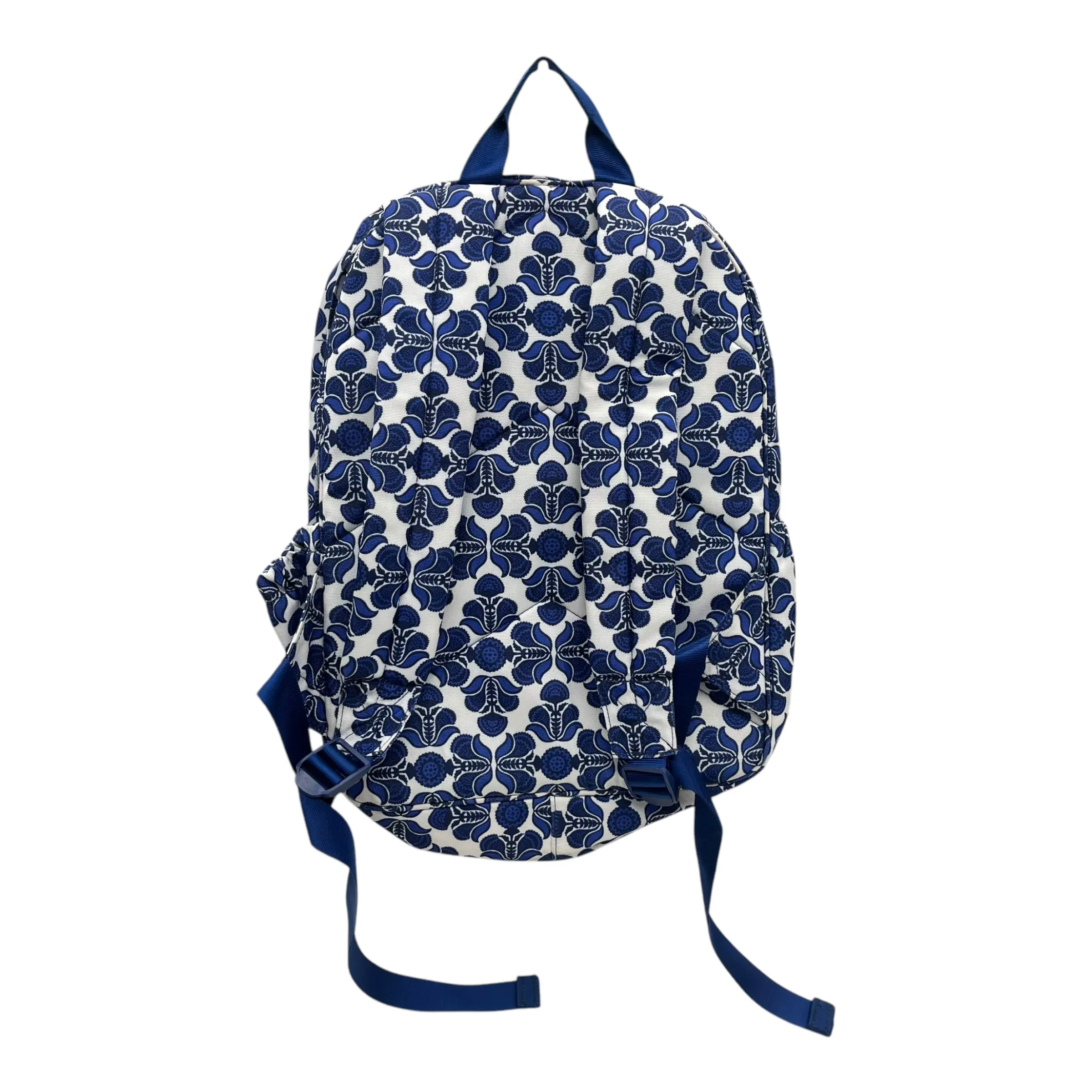 Backpack By Vera Bradley In Blue & White, Size:Medium