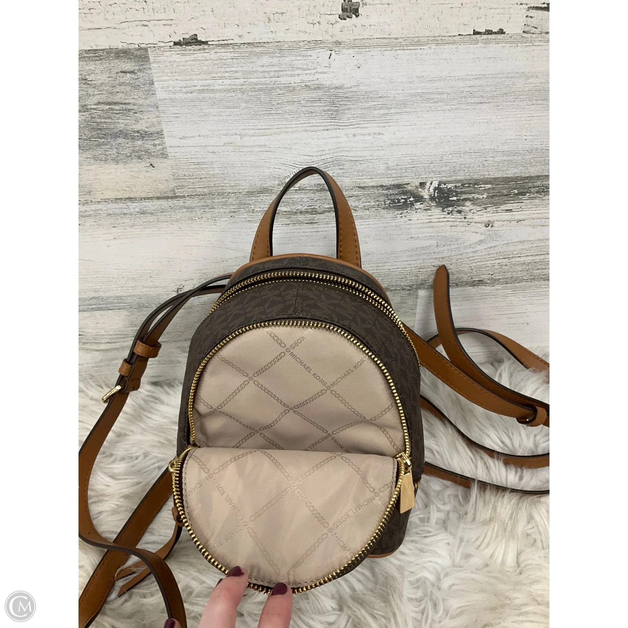 Backpack Designer By Michael Kors, Size: Small