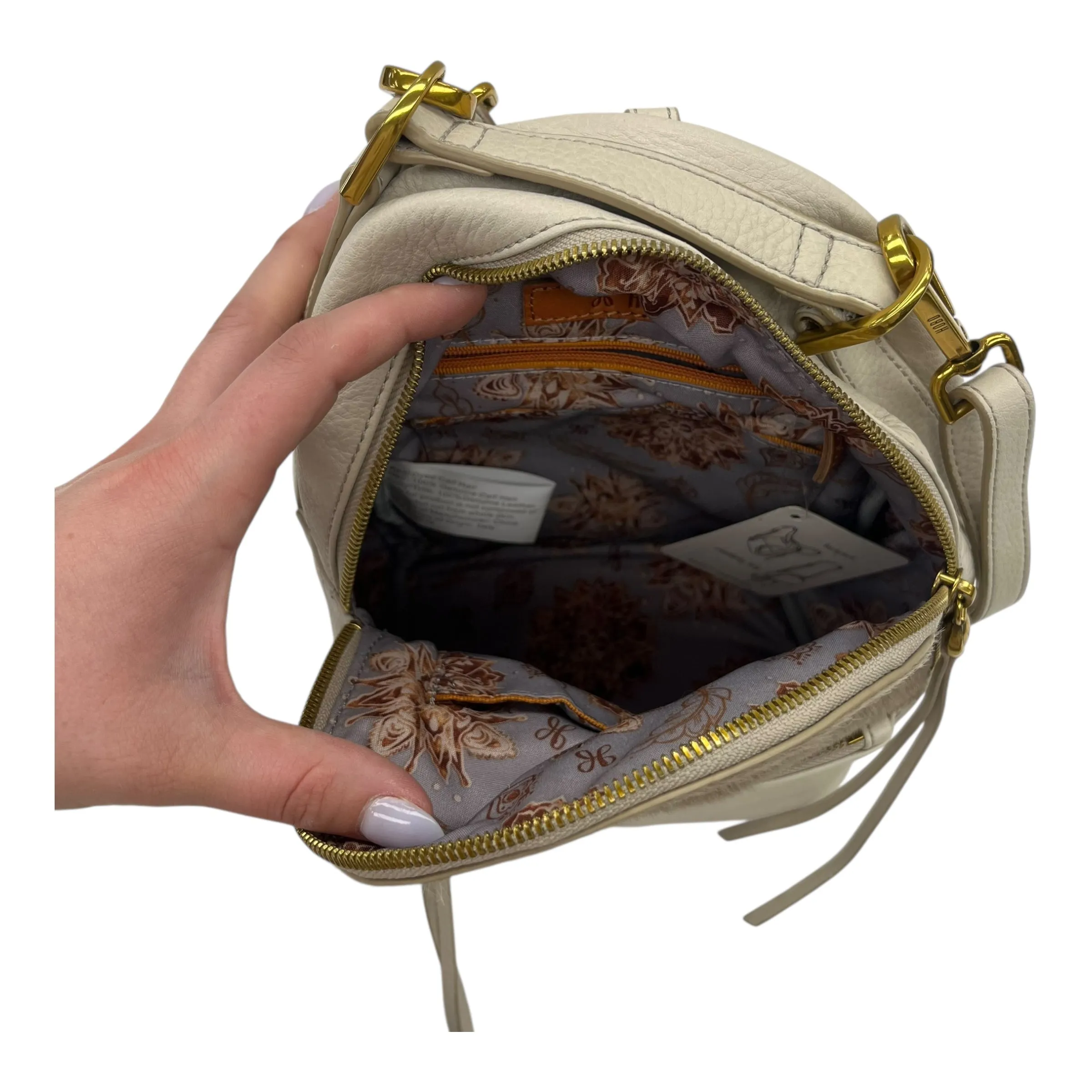Backpack Leather By Hobo Intl In Cream, Size:Small