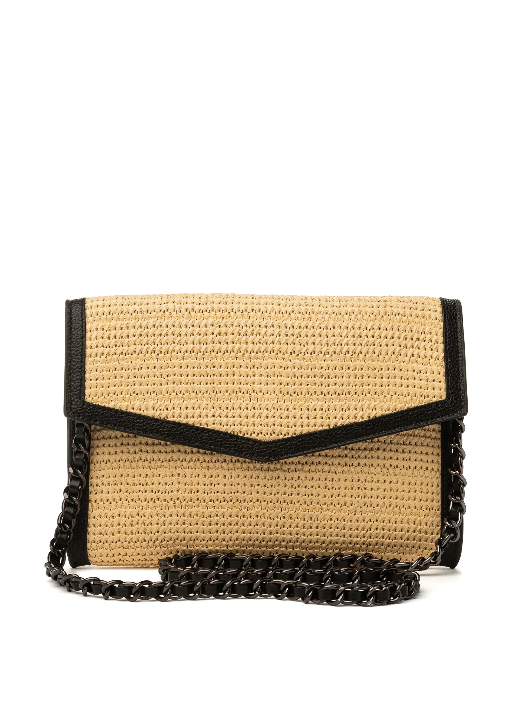 Beth Raffia Clutch
