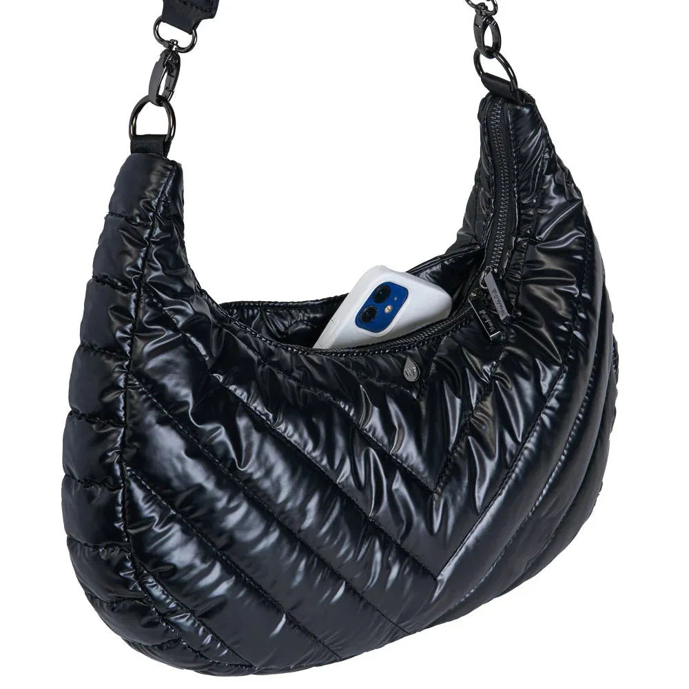 Black Half Moon HydroHobo? Bag - Bottle Included