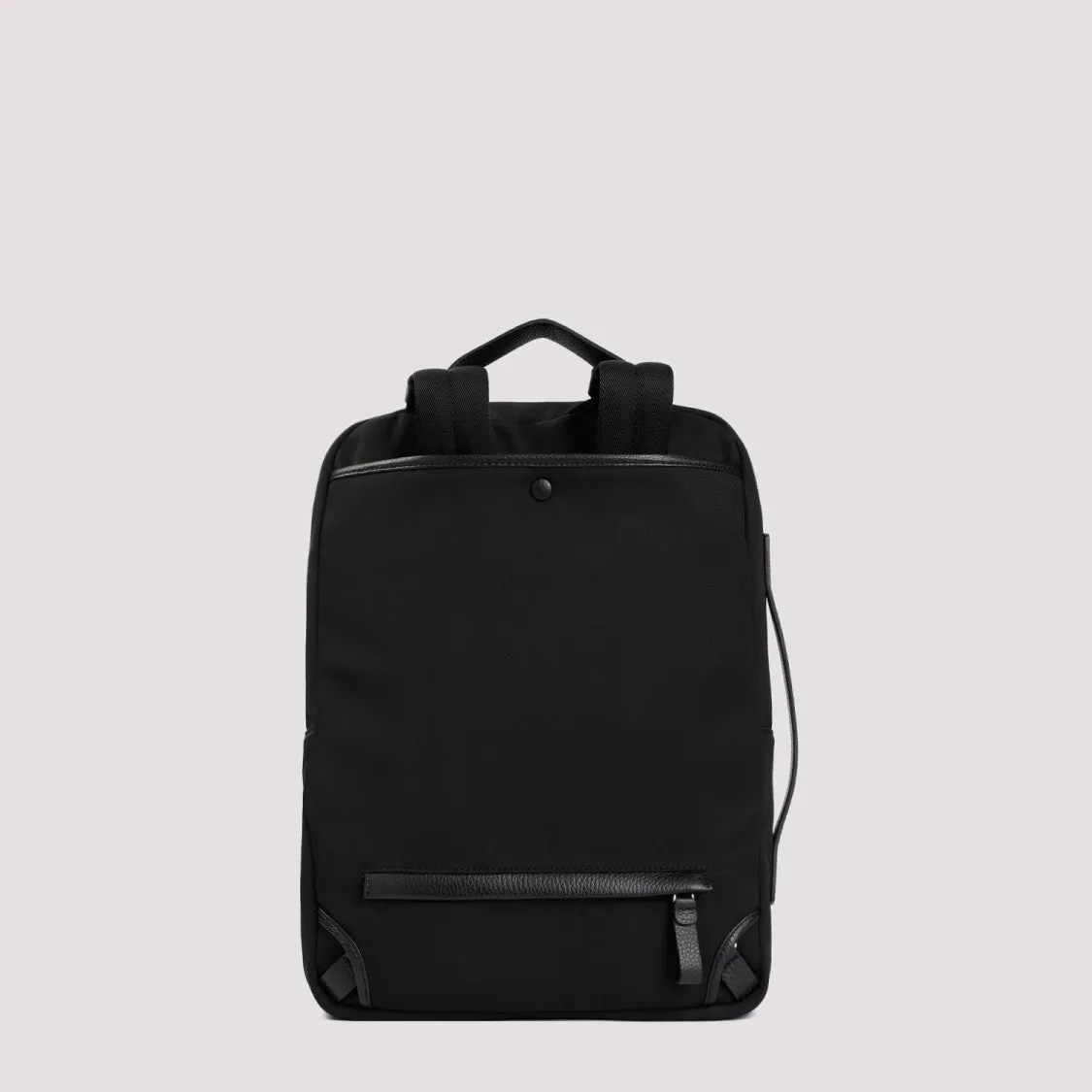 Black Polyester Backpack