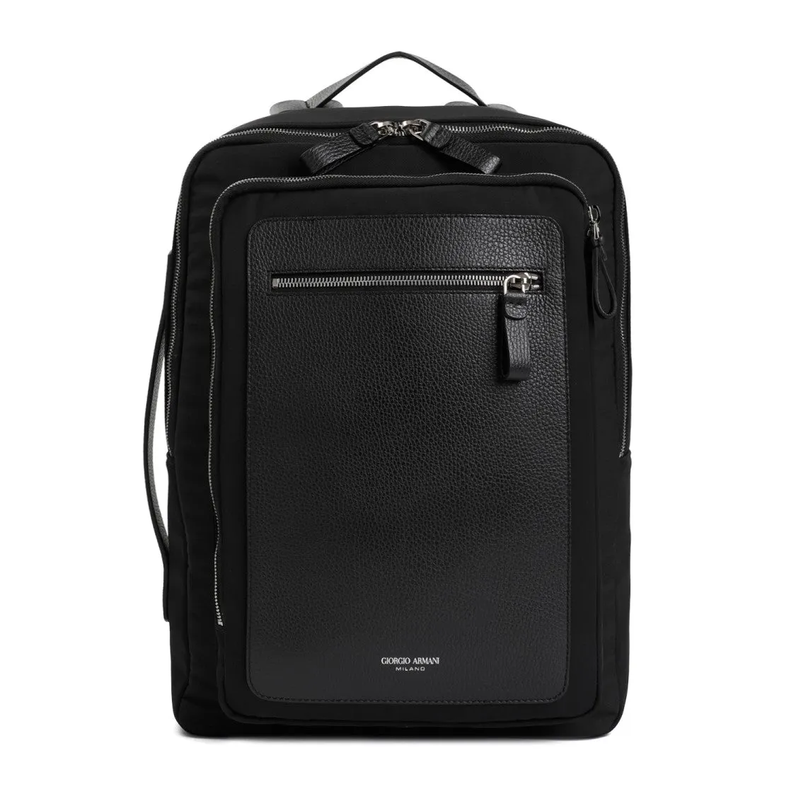 Black Polyester Backpack