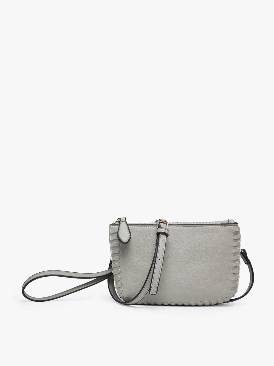 Bonnie Vegan Whipstitch Clutch/Crossbody