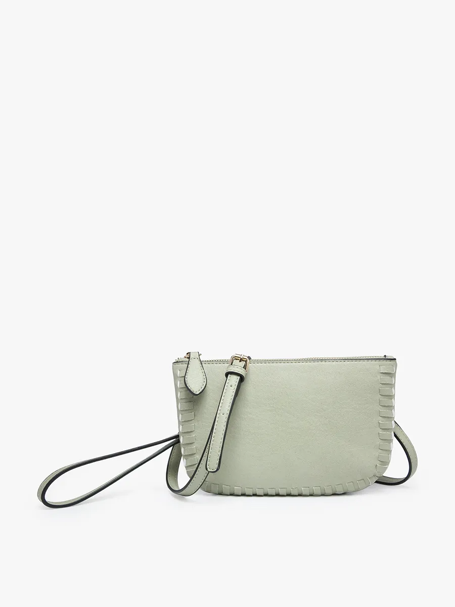 Bonnie Vegan Whipstitch Clutch/Crossbody