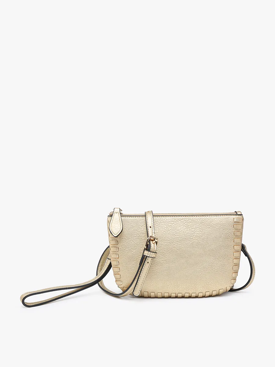 Bonnie Vegan Whipstitch Clutch/Crossbody