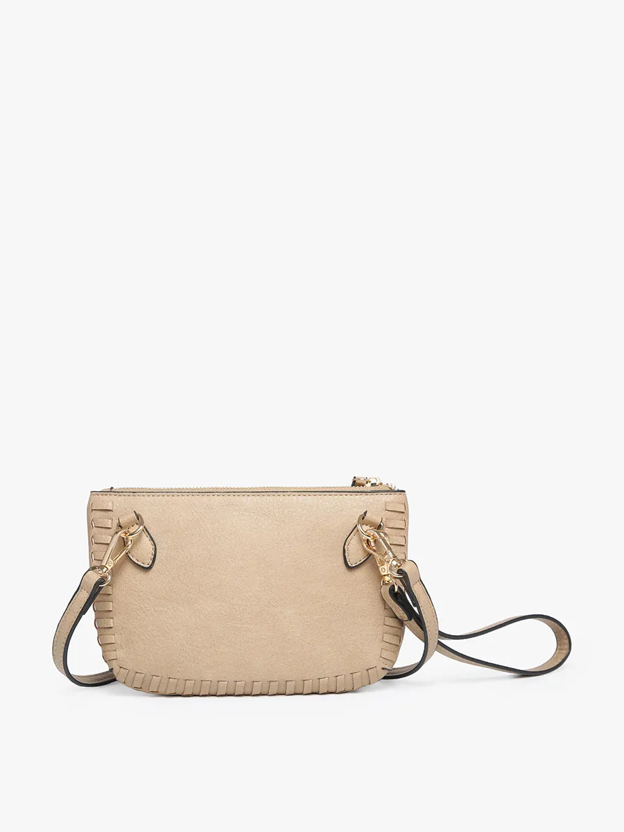 Bonnie Vegan Whipstitch Clutch/Crossbody