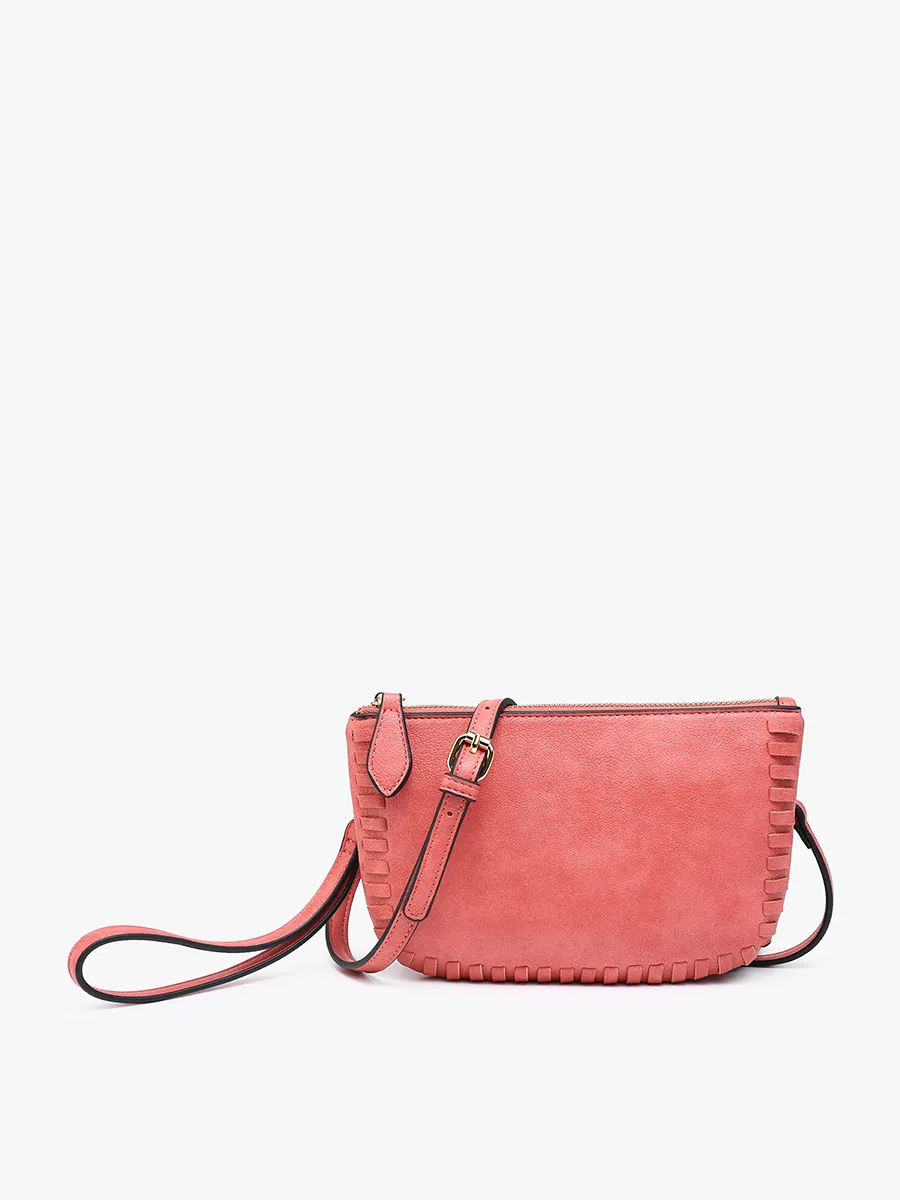 Bonnie Vegan Whipstitch Clutch/Crossbody