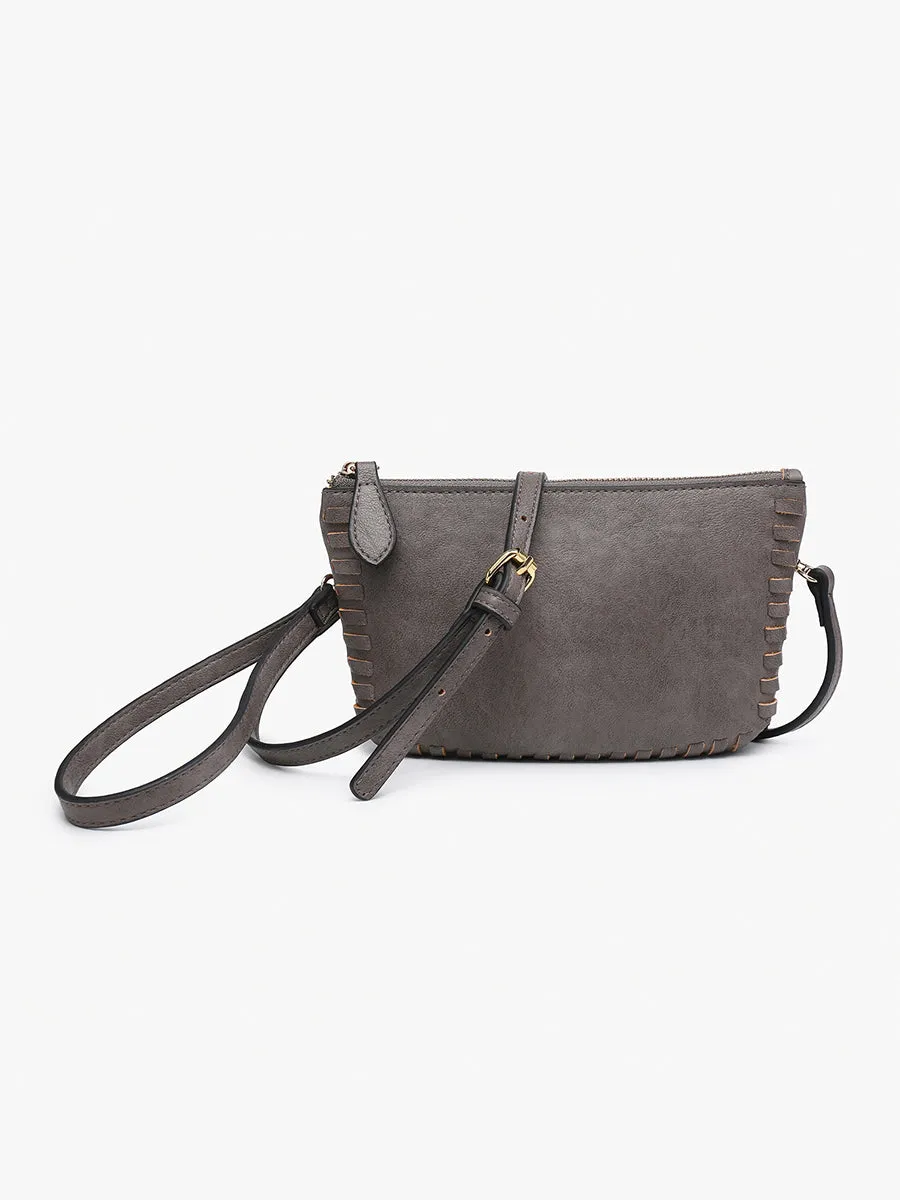 Bonnie Vegan Whipstitch Clutch/Crossbody