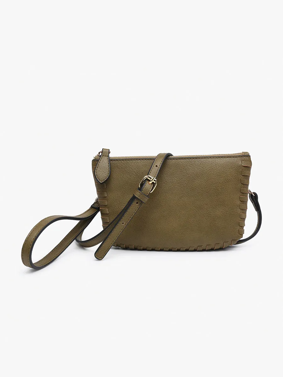 Bonnie Vegan Whipstitch Clutch/Crossbody