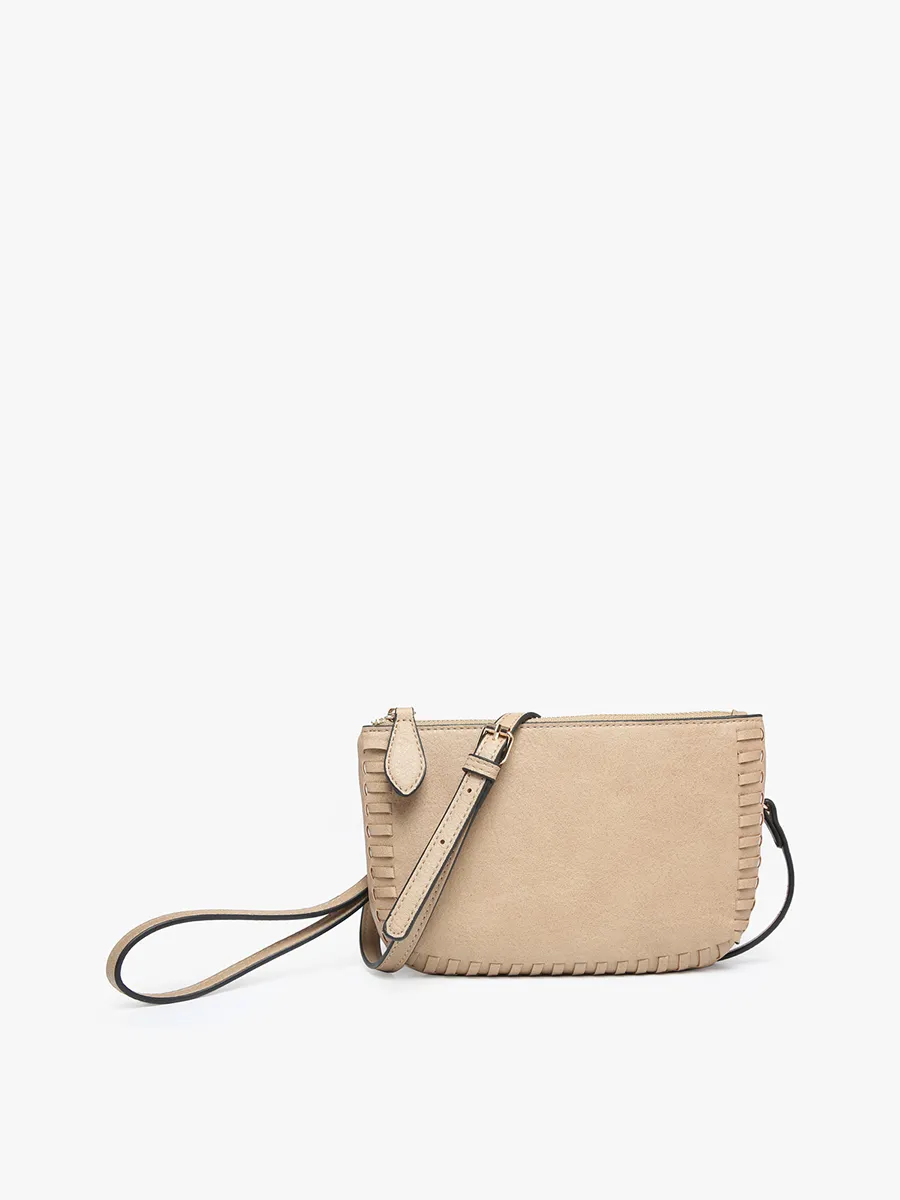 Bonnie Vegan Whipstitch Clutch/Crossbody
