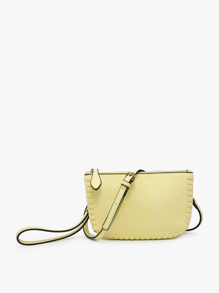 Bonnie Vegan Whipstitch Clutch/Crossbody