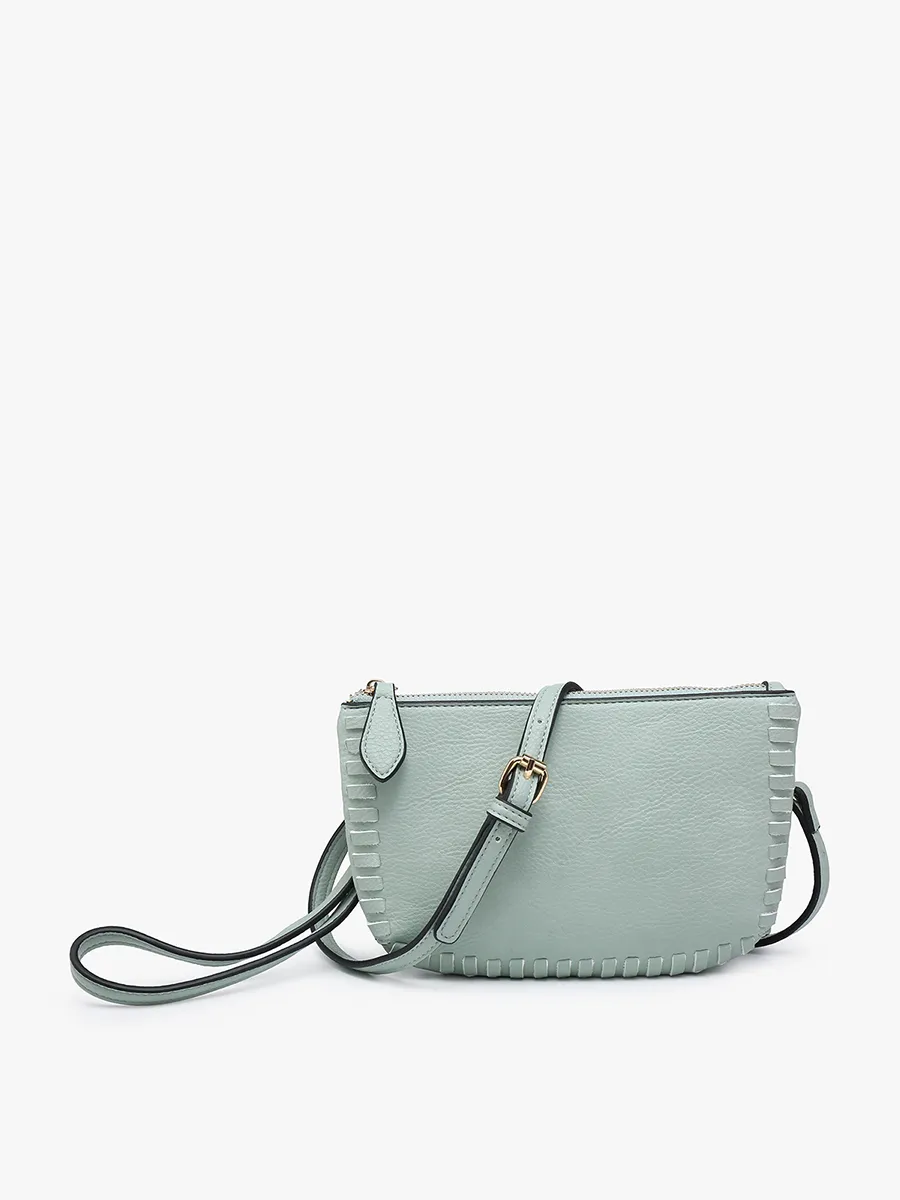 Bonnie Vegan Whipstitch Clutch/Crossbody