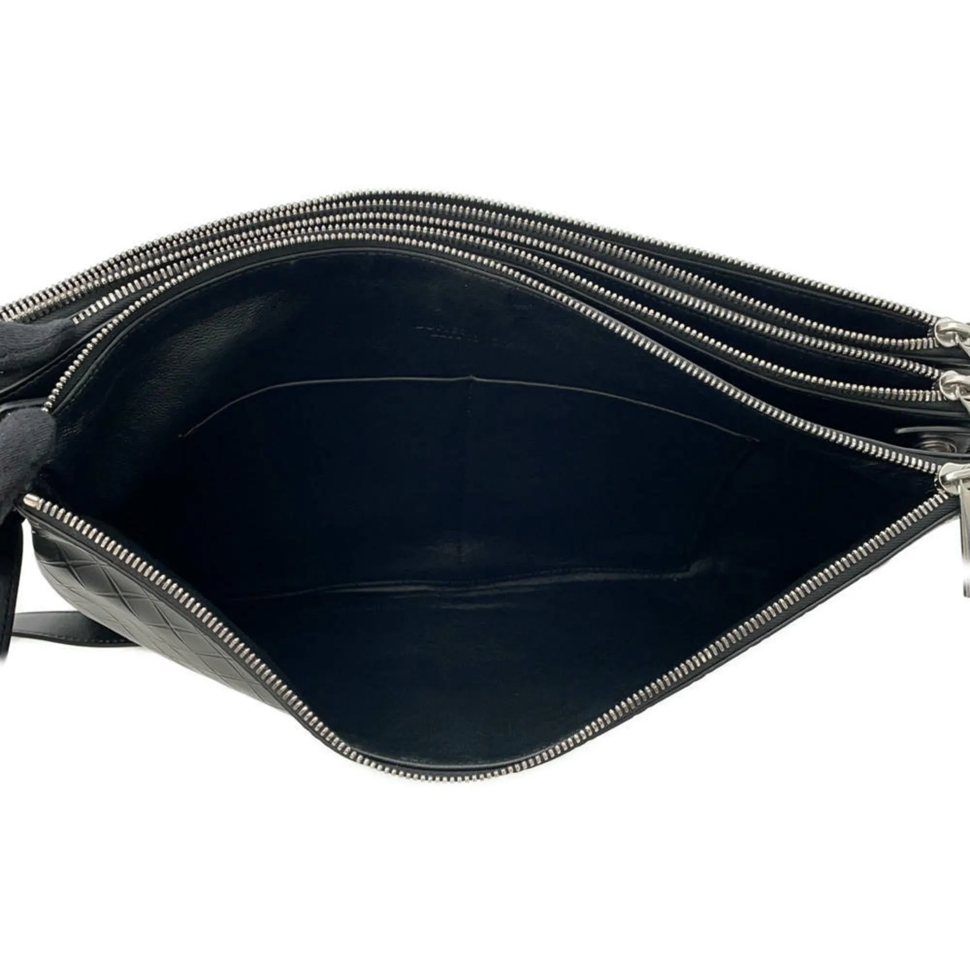 Bottega Veneta Intrecciato Leather Messenger Bag Shoulder Bag (Pre-Owned)