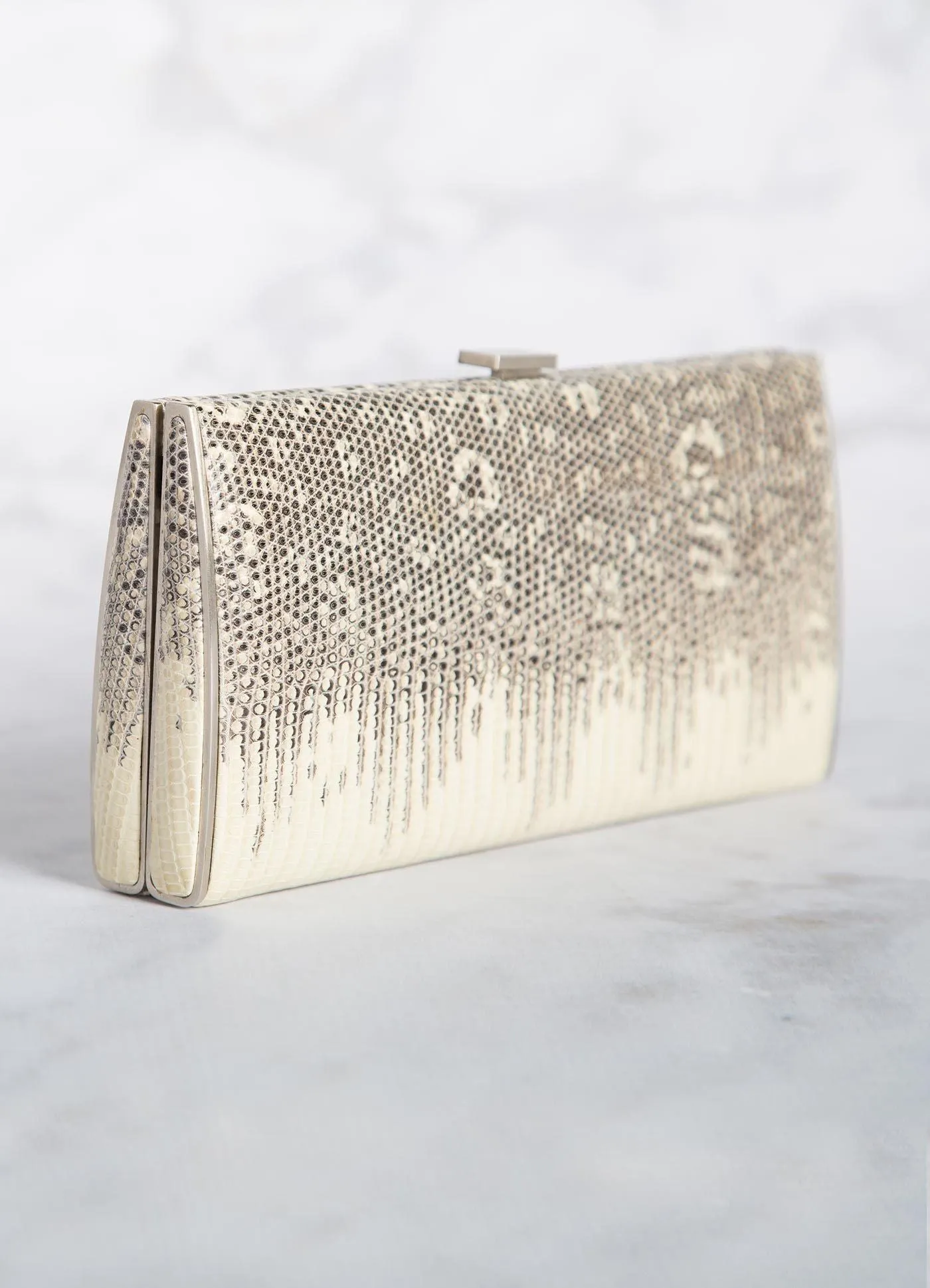 Box Wallet, Natural Ring Lizard