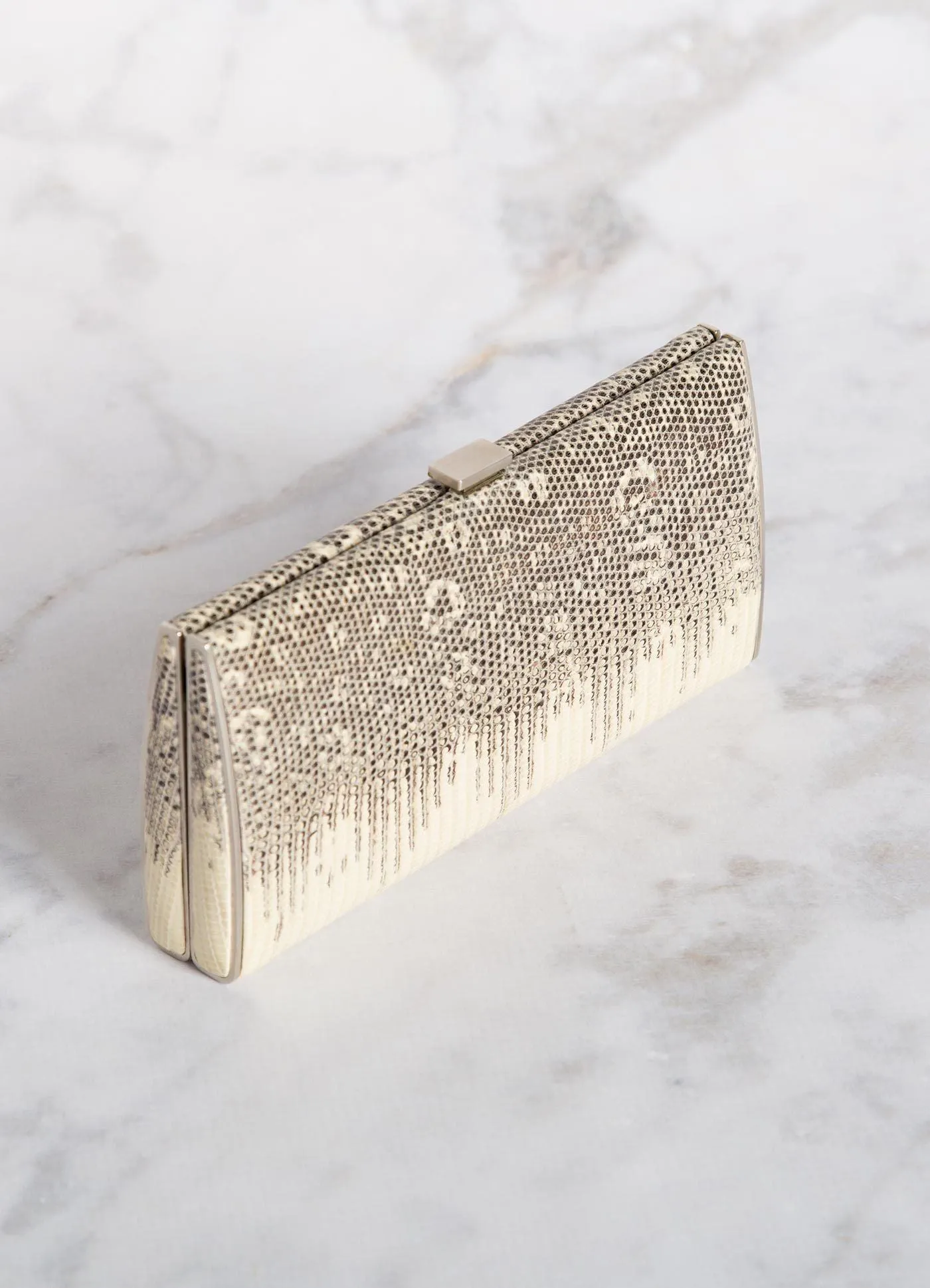 Box Wallet, Natural Ring Lizard