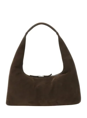 Brown Shoulder Bag With Logo Lettering