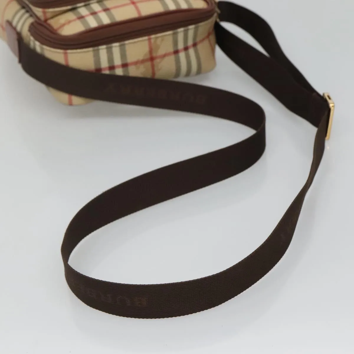 Burberry Nova Check Canvas Shoulder Bag (Pre-Owned)