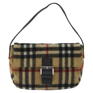 Burberry Wool Shoulder Bag (Pre-Owned)