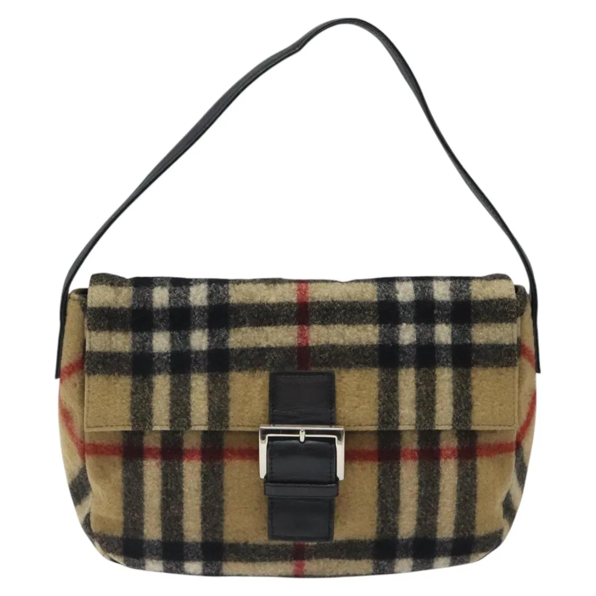 Burberry Wool Shoulder Bag (Pre-Owned)
