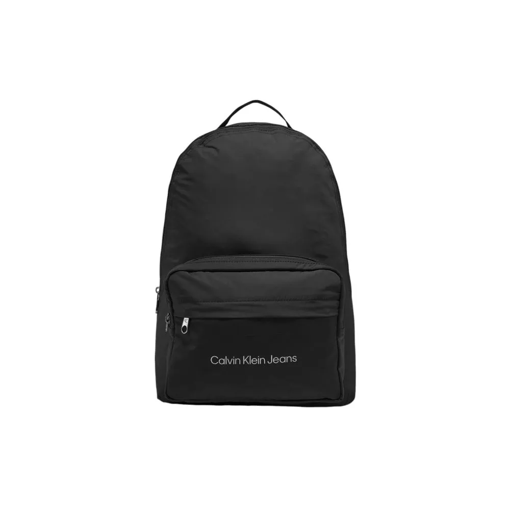 Calvin Klein Jeans Black Recycled Polyester Backpack
