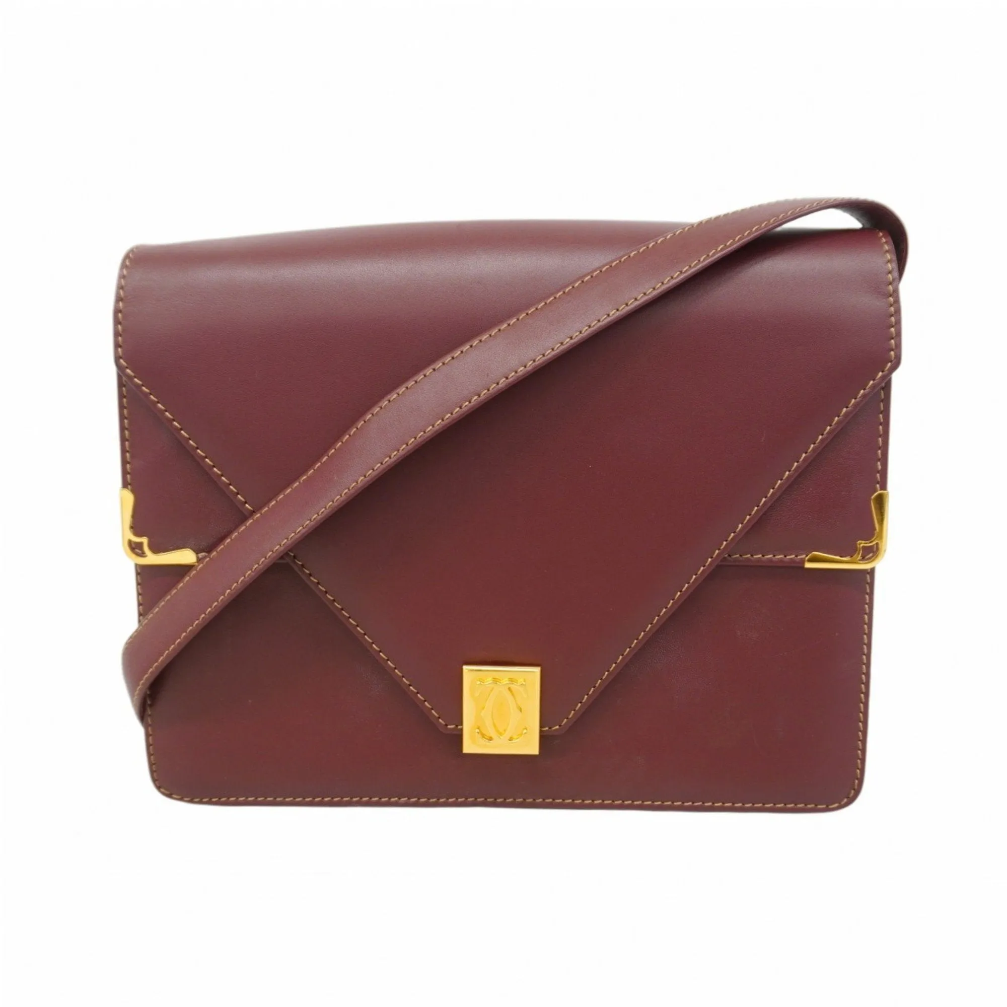 Cartier Leather Shoulder Bag (Pre-Owned)