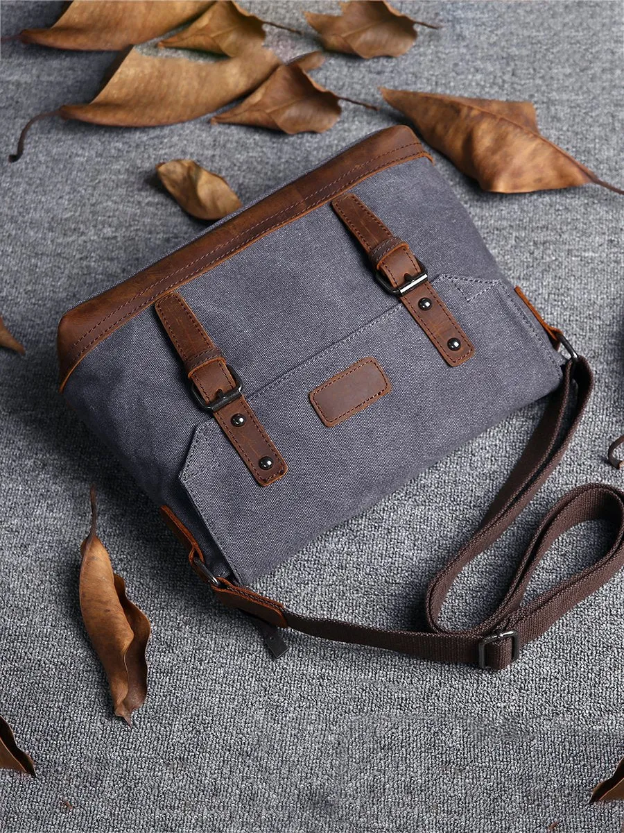 Casual Canvas Mens Womens Simple 10???? Side Bag Green Courier Bag Messenger Bag Backpack for Men