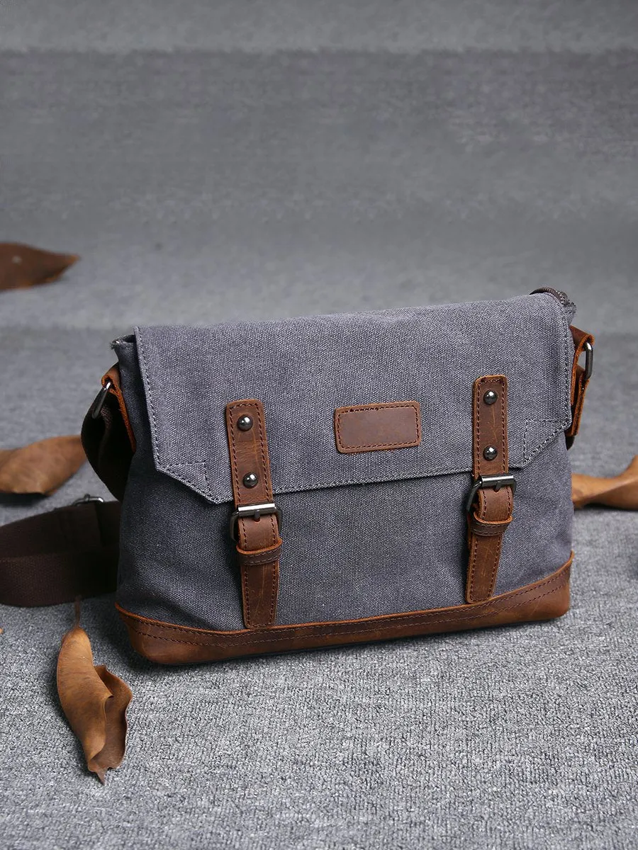 Casual Canvas Mens Womens Simple 10???? Side Bag Green Courier Bag Messenger Bag Backpack for Men