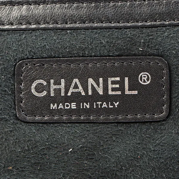 Chanel Around 2006 Made Mouton Cc Mark Stitch Shoulder Bag With Pouch Black