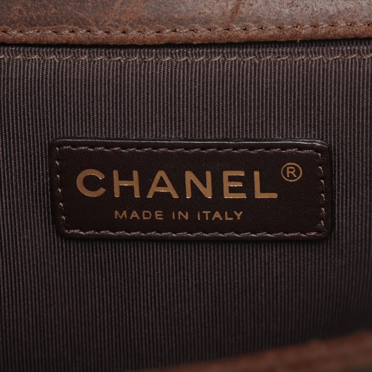 Chanel Boy Chanel Leather X Chain Shoulder Bag Bordeaux X Brown G  18th