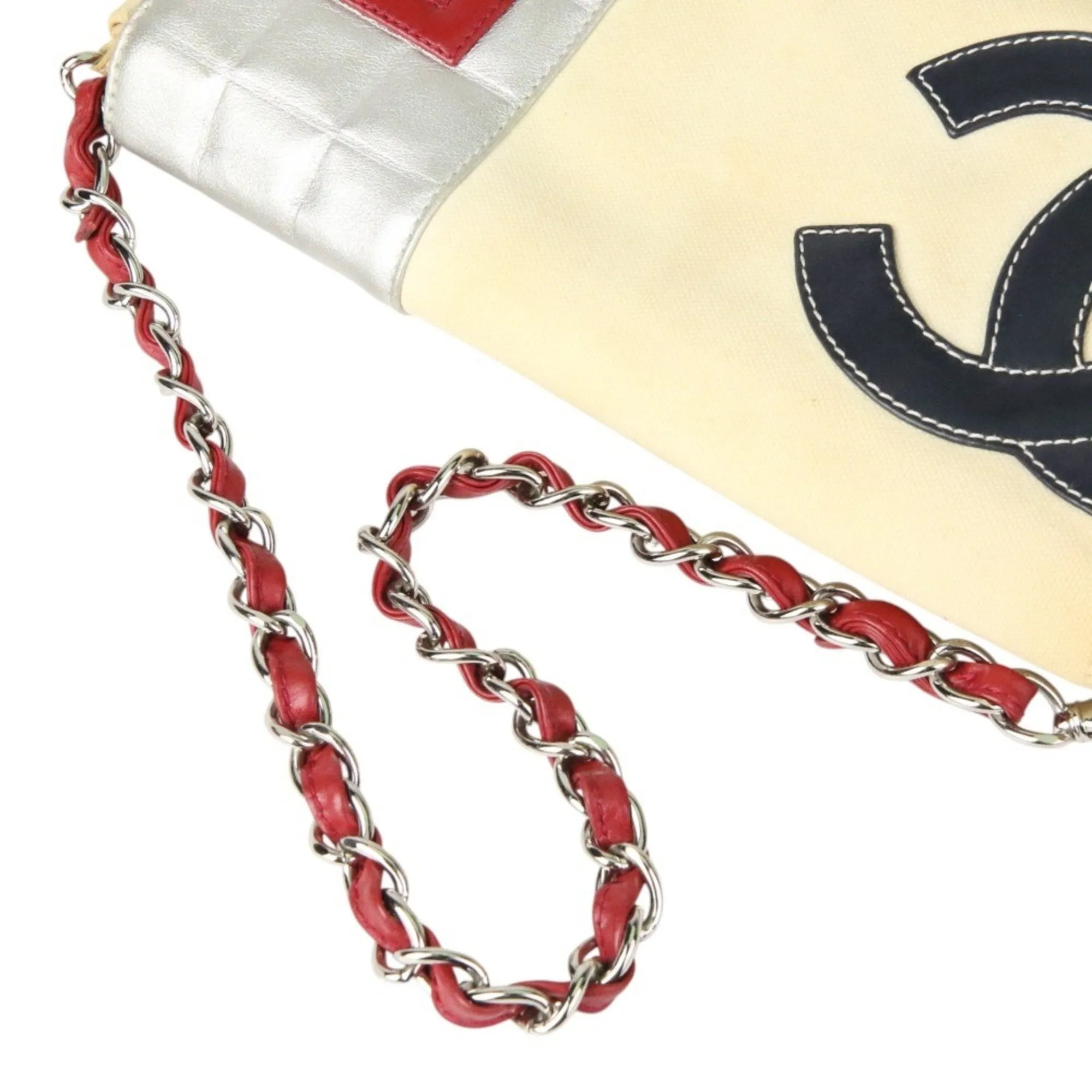 Chanel Canvas Shoulder Bag (Pre-Owned)