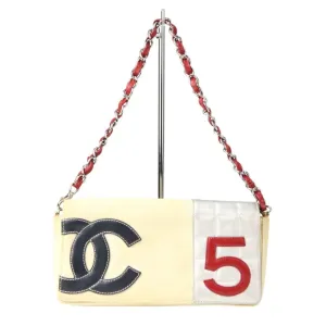 Chanel Canvas Shoulder Bag (Pre-Owned)