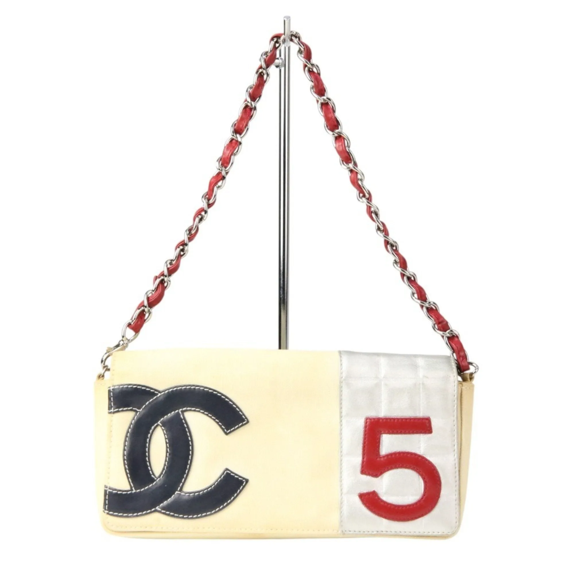 Chanel Canvas Shoulder Bag (Pre-Owned)