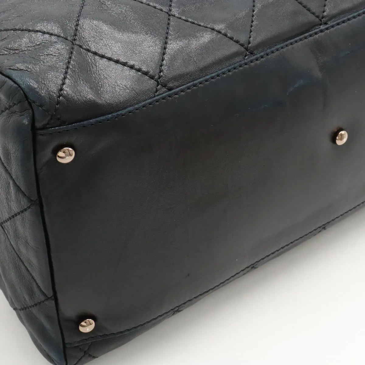 CHANEL Chanel Cocomark Mini Boston  Bag Shoulder  Shoulder Tooth Black Black Black Blumin