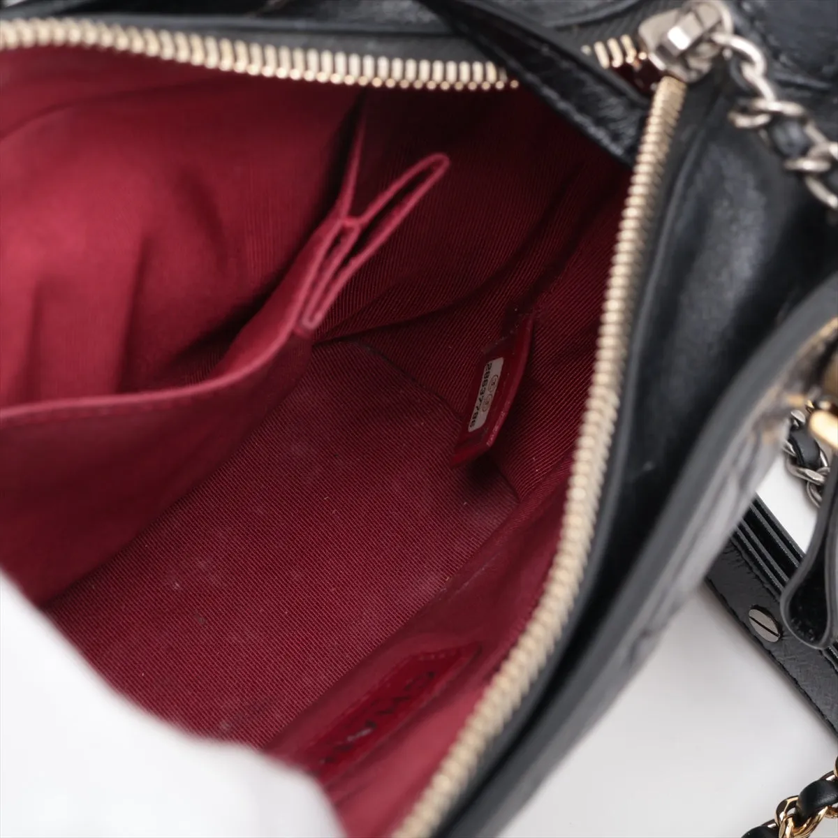Chanel Gabriel Du Chanel Vintage  Chain Shoulder Bag Black 28th