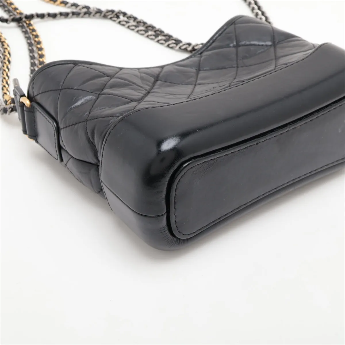 Chanel Gabriel Du Chanel Vintage  Chain Shoulder Bag Black 28th