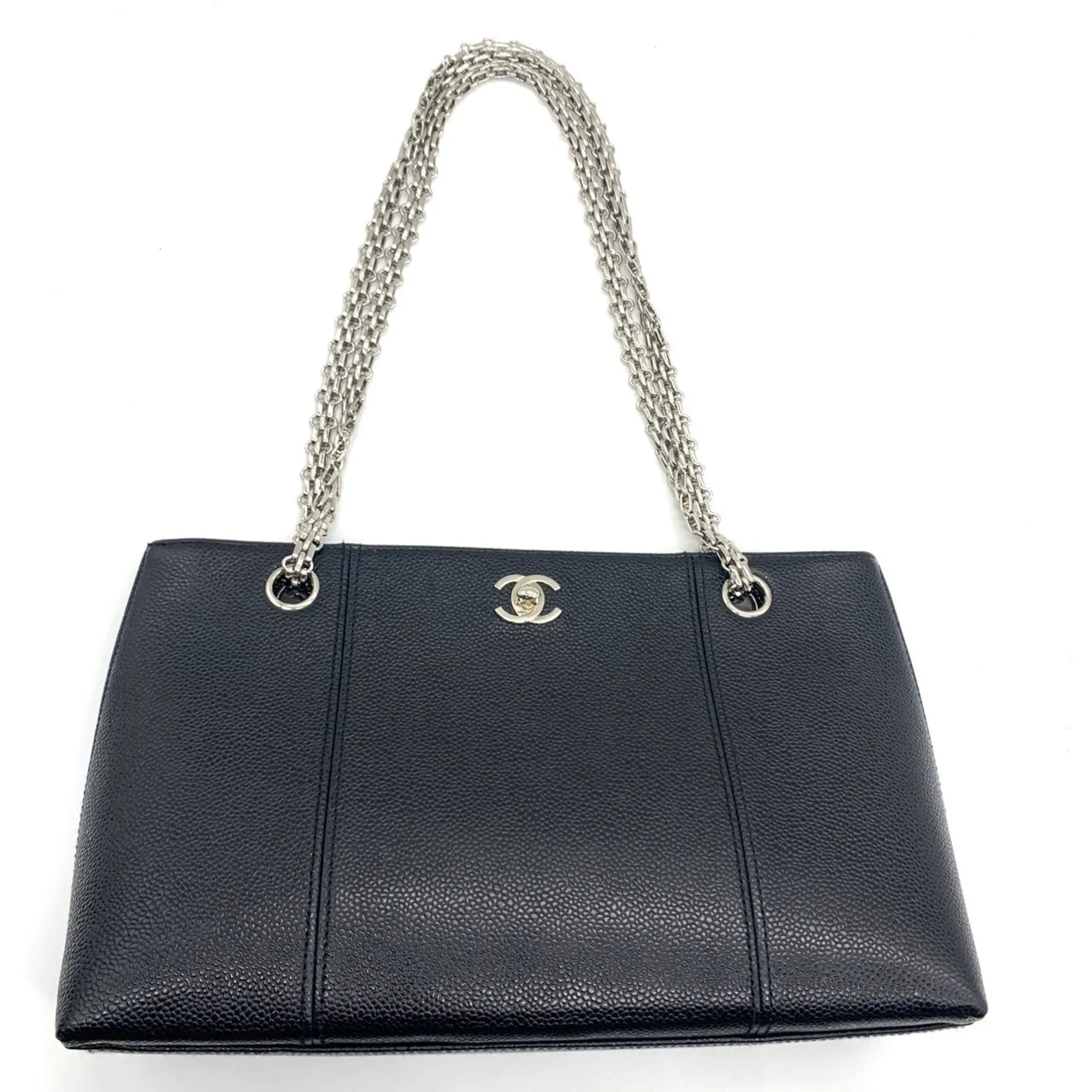Chanel Grained Calfskin Shoulder Bag (Pre-Owned)