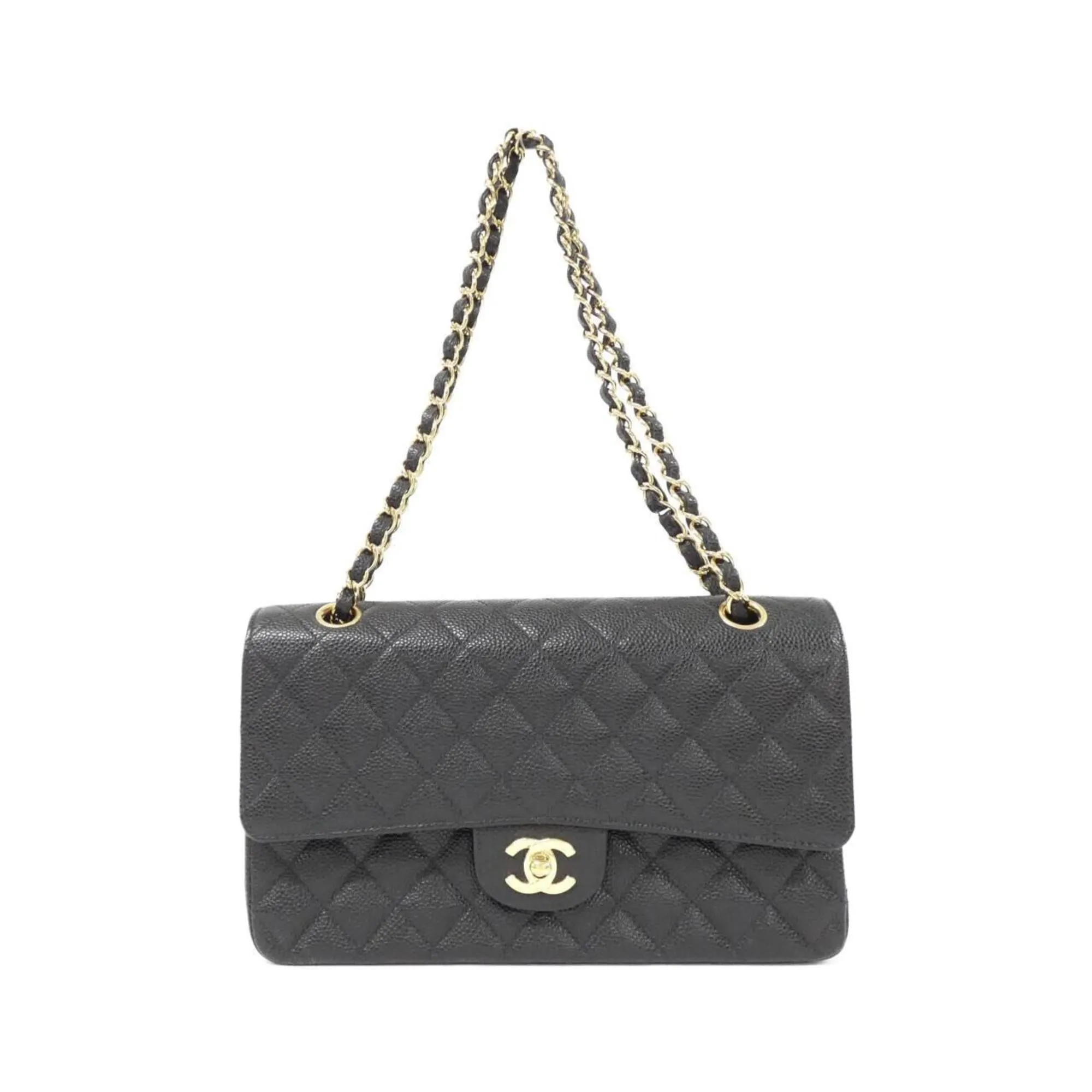 Chanel Grained Calfskin Shoulder Bag (Pre-Owned)