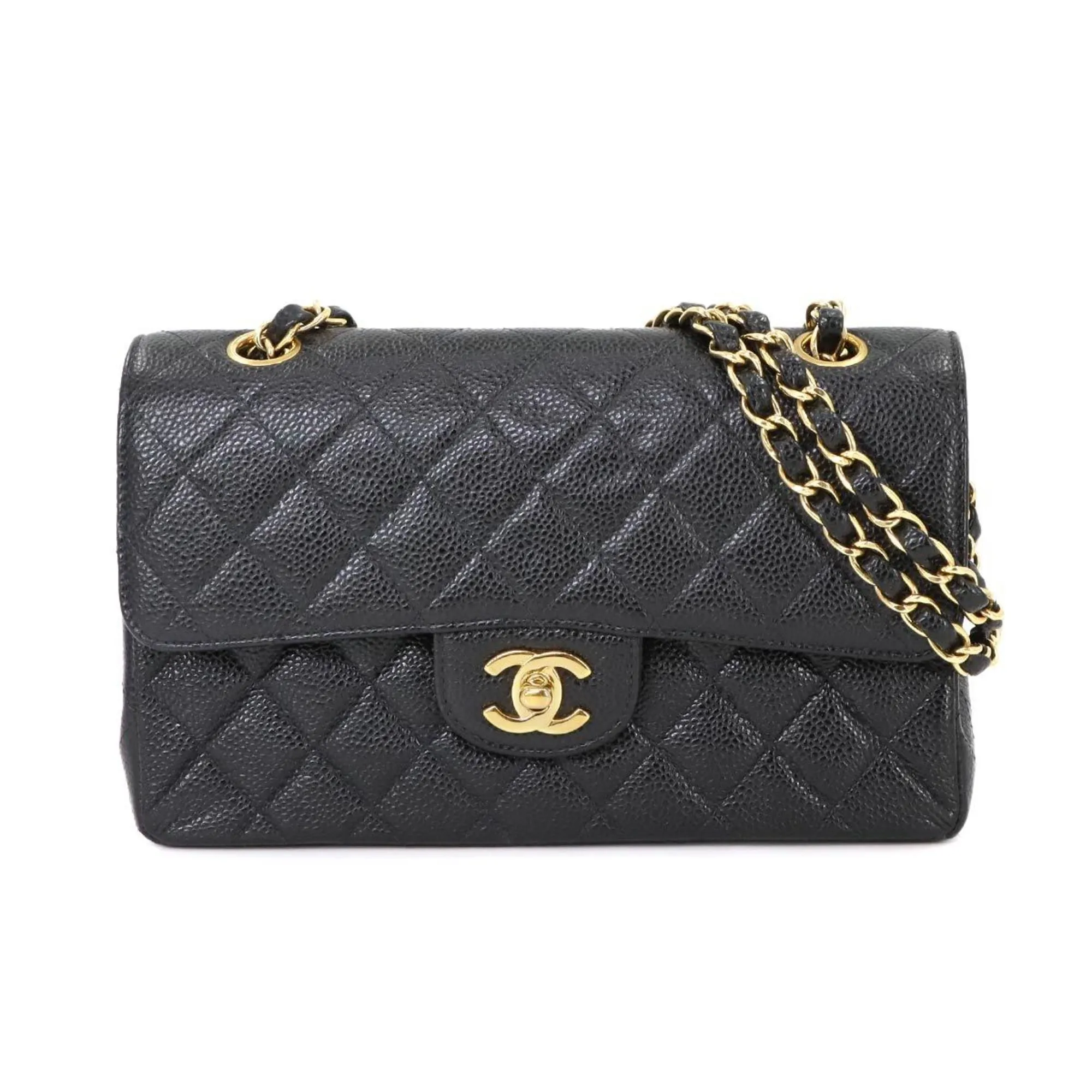 Chanel Grained Calfskin Shoulder Bag (Pre-Owned)