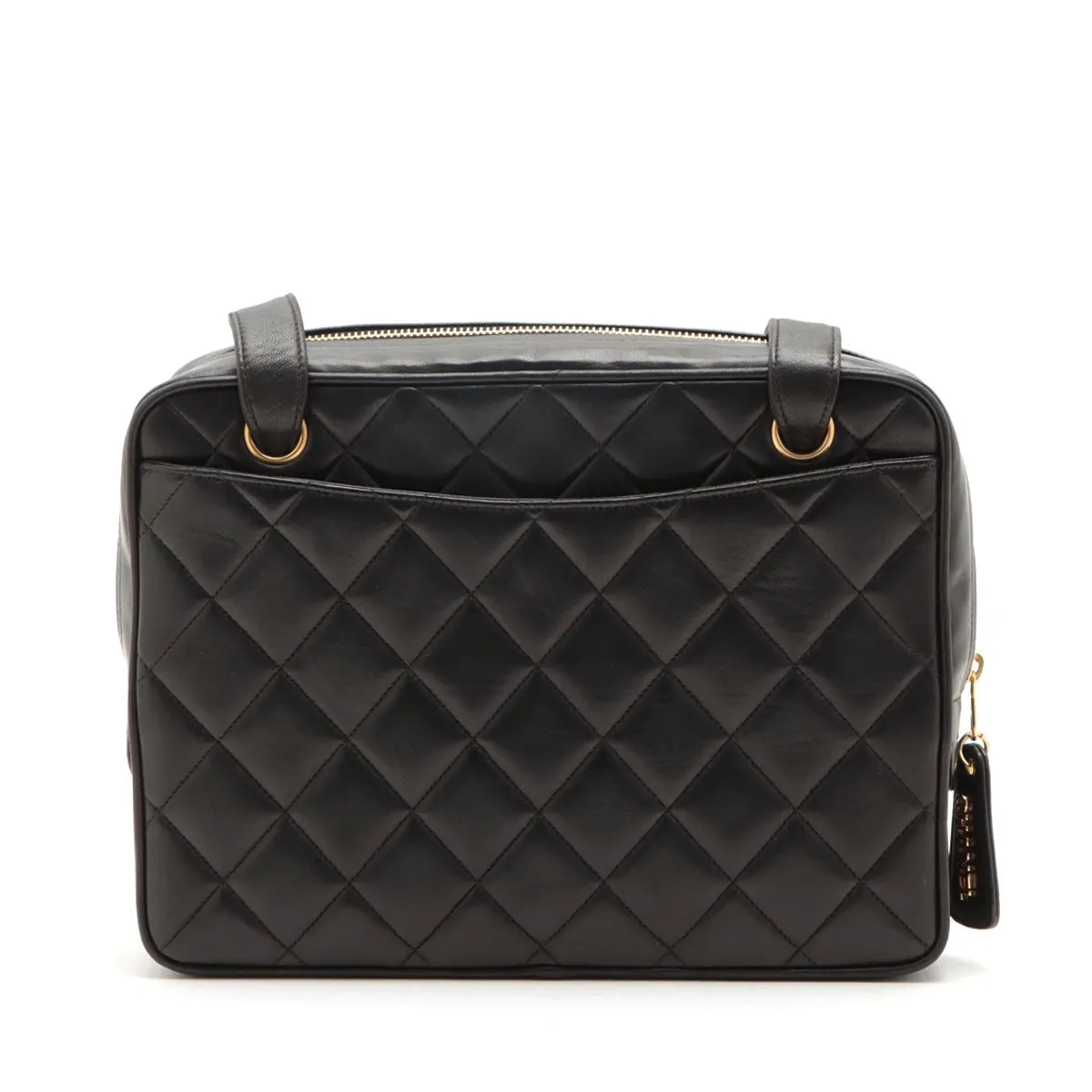 Chanel Lambskin  Shoulder Bag Black G  3rd