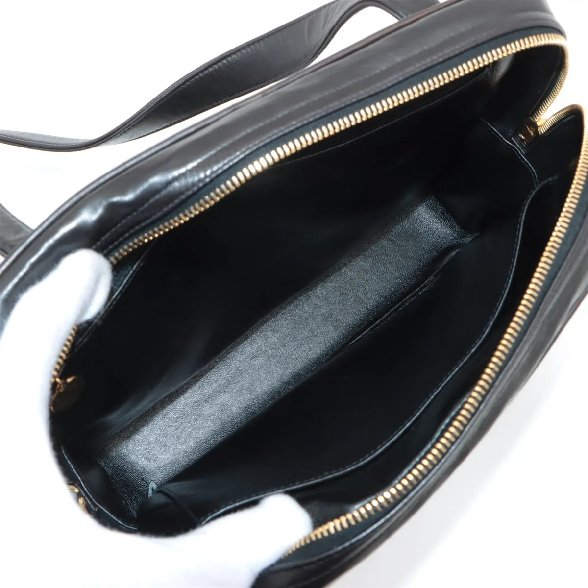Chanel Lambskin  Shoulder Bag Black G  3rd