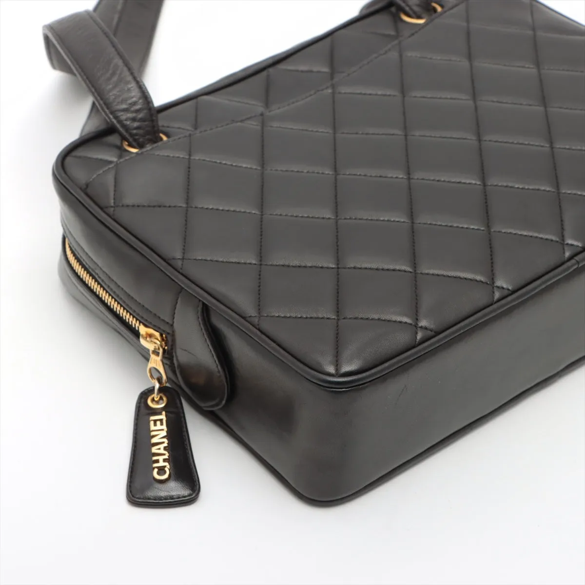 Chanel Lambskin  Shoulder Bag Black G  3rd