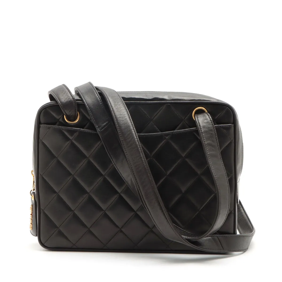Chanel Lambskin  Shoulder Bag Black G  3rd