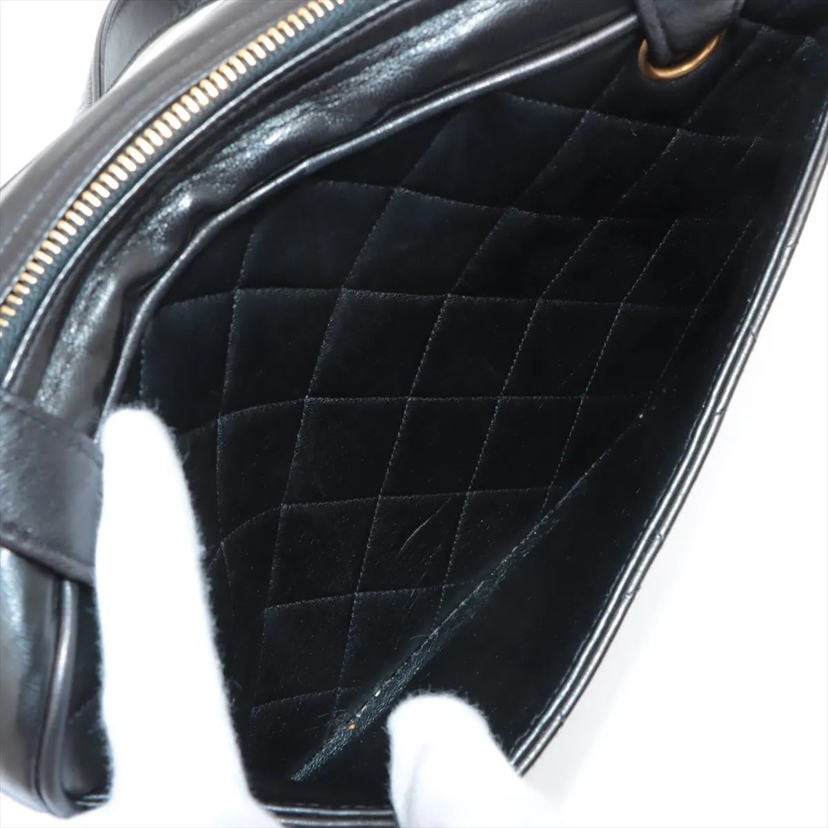 Chanel Lambskin  Shoulder Bag Black G  3rd